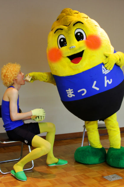 まっくんがかっくんに